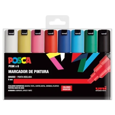 Abbildung von UNI Posca Set PC 8K Basic 8er Pack