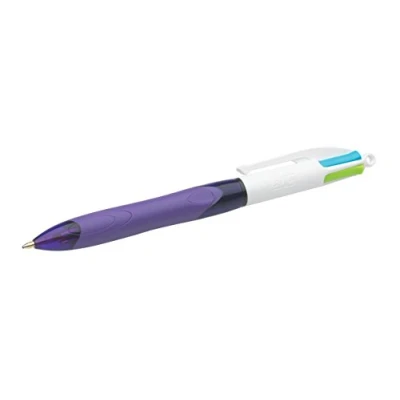 Abbildung von BIC 4 Farben Kugelschreiber Set Colours Grip Fun, Pastell Farben, 12er Pack, Ideal für das Büro, Home Office oder die Schule