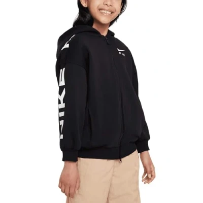 Abbildung von Nike Sportswear CLUB AIR Sweatjacke für Kinder, Größe: 128/137, Black/white