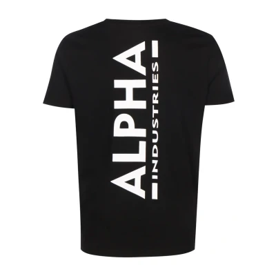 Abbildung von Alpha Industries Herren Backprint T Shirt, Black, XXL