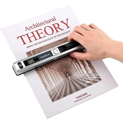 Abbildung von [Handscanner] Auflösung s/w und Farbe MUNBYN Dokumentenscanner/Scanner Mobil / 900DPI Wireless Tragbarer A4 Scanner mit Karte JPG PDF Format 16G Micro SD Silber