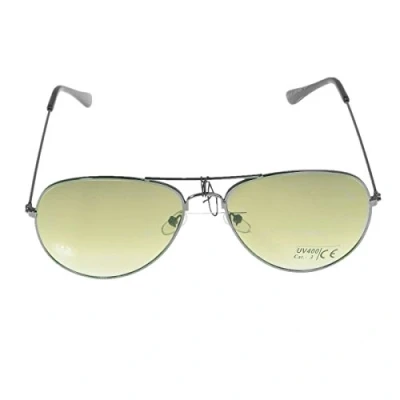 Abbildung von Unbekannt Sonnenbrille mit Federscharnier verspiegelt in verschiedenen Farbe (One size, Schwarzer Rahmen/Farngrün Gläser)