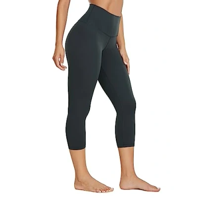 Abbildung von CRZ Yoga Butterluxe Damen High Waist 3/4 Leggings Capri Blickdicht Sport Fitness Sommer Sporthose 53cm Melanit 38