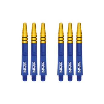 Abbildung von RED DRAGON Nitrotech Intermediate Blau und Gold Dart Stiele 2 Sets pro Packung (insgesamt 6 Stiele)