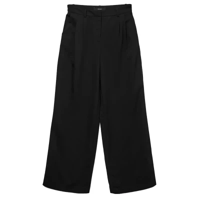 Abbildung von Vero Moda Tall Vmnila WIDE DAD PANT Stoffhose, Damen, Größe: 34x36, Black