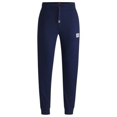 Abbildung von HUGO LOGO Nachtwäsche Hose, Herren, Größe: Large, Dark blue seven