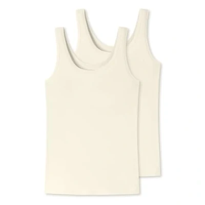 Abbildung von Schiesser Uncover Damen Trägertop 2 Pack Off White Größe L