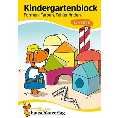 Abbildung von Kindergartenblock ab 4 Jahre Formen, Farben, Fehler finden: Bunter Rätselblock Sinnvolle Beschäftigung die Spaß macht (Übungshefte und blöcke für Kindergarten Vorschule, Band 621)