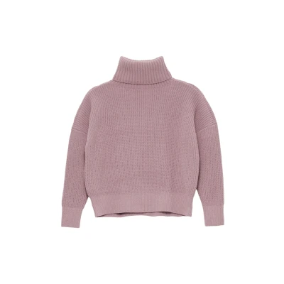 Abbildung von s.Oliver Rollkragen Strickpullover für Kinder, Größe: 134/140, Lavendel