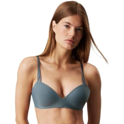 Abbildung von Calvin Klein Underwear Comfort Tshirt BH, Damen, Größe: 90B, Blue performance
