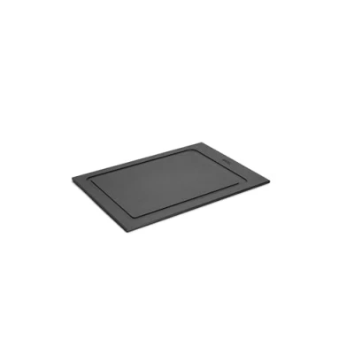 Abbildung von Woll Cut &amp; Serve Schneidebrett, 35 x 25 cm, 7 mm hoch, aus FSC zertifiziertem Papierverbundstoff, BPA und VOC frei, Hitzebeständig bis 175C, spülmaschinenfest, mattschwarz