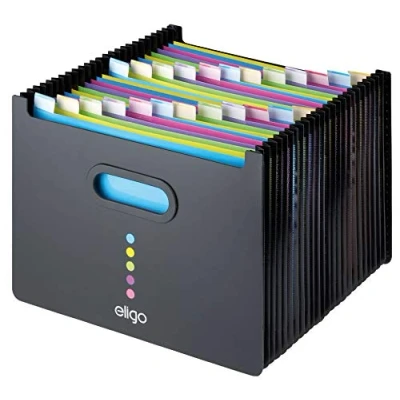 Abbildung von Snopake Eligo 15860 Schreibtisch Organizer, Querformat, A4, Schwarz, 1 Stück