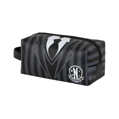 Abbildung von Wednesday Uniform Brick Plus Reise Kosmetiktasche, Schwarz, 25 x 12 cm