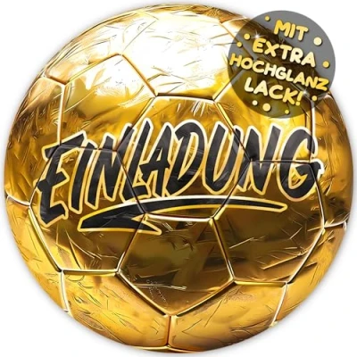 Abbildung von VULAVA 12x Fußball EINLADUNGSKARTEN KINDERGEBURTSTAG Junge Mädchen die Soccer PARTY Karten sind Fussball EINLADUNG für Jungen Kinder GEBURTSTAG Fußballspiel KINDERPARTY Turnier
