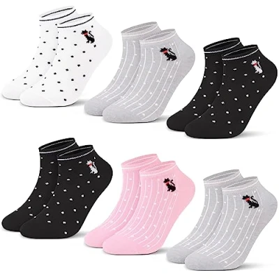 Abbildung von L&amp;K II 10 Paar Damen Füßlinge Baumwolle Sneaker Socken Sommer Sportsocken Uni Farbe Weiss 2105 35 38