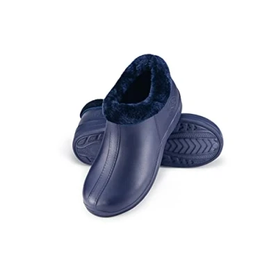 Abbildung von ESTRO Gummistiefel Gefüttert Herren Regenstiefel Gefütterte Winter Regenschuhe A16 (37, Dunkelblau)