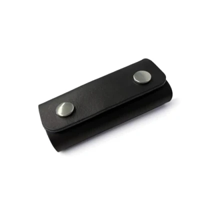 Abbildung von Pack &amp; Smooch Schlüsseletui, Schlüsselorganizer aus Naturleder für bis zu 8 Schlüssel Handmade in Germany Schwarz