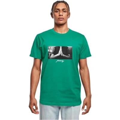 Abbildung von Mister Tee PRAY Tshirt print, Herren, Größe: Small, Blue