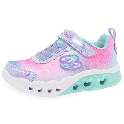 Abbildung von Skechers Flutter Heart Lights Sneaker low lavender/multicoloured für Kinder, Größe: 30, Lavender/multi coloured Schuhe