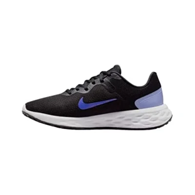 Abbildung von Nike Damen Revolution 6 Next Nature Sneaker, Black/Lapis Light Thistle White, 36.5 EU