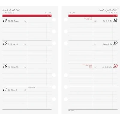 Abbildung von rido/idé Wochenkalendarium Timing 2 (2025), Seiten = 1 Woche, 93 x 172 mm, 128