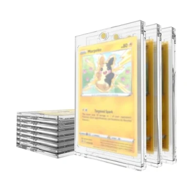 Abbildung von Mcbazel Lot 10 35PT Magnetic Card Holder Sammelkarten Hüllen Magnetkarten Kartenhalter mit UV Schutz Transparent Karten Halter