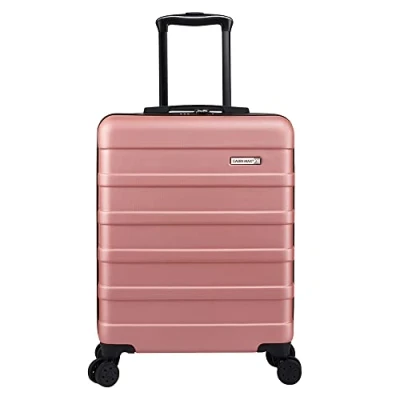Abbildung von Cabin Max Anode Handgepäck Koffer Leicht, Hartschale, Trolley mit 4 Rädern, 3 stelliges Schloss (Trolley Farbe: Rose Gold, Größe: 55x40x20 cm 40L)
