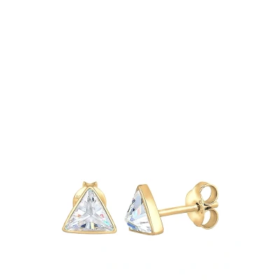 Abbildung von Elli Stecker Dreieck GEO Ohrringe, Damen, Größe: One Size, Gold