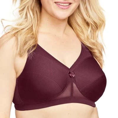 Abbildung von Glamorise Damen 1005 Full Coverage Bra, Wein, 85E