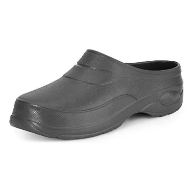 Abbildung von Ladeheid Damen und Herren leichte Eva Clogs Gartenclogs Gartenschuhe KL037 (Graphite, 46 EU)