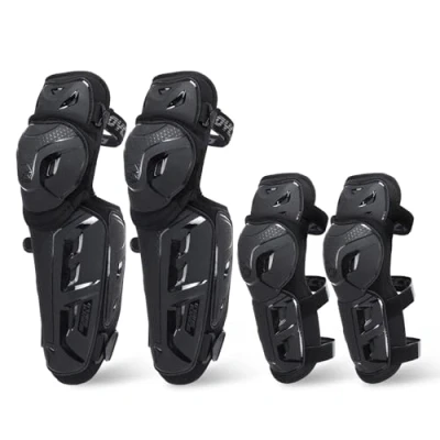Abbildung von Scoyco 4 Stück Knieprotektoren Motorrad Knieschoner 2 in 1 Ellenbogen Guard Pad Protektor MTB Knie Protektoren Erwachsene Rüstungsschutz Schienbeinschoner für Motocross Racing Radfahren