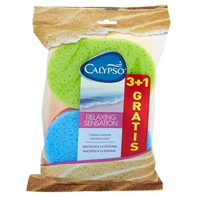 Abbildung von Calypso Relaxing Sensation, Schwamm Weich Vervielfacht die Schaum 4 Schwämme [1 Packung]