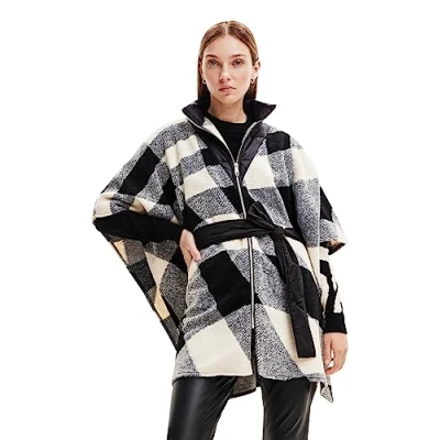 Abbildung von Desigual Poncho Wolgery Milan Cape, Damen, Größe: One Size, Black
