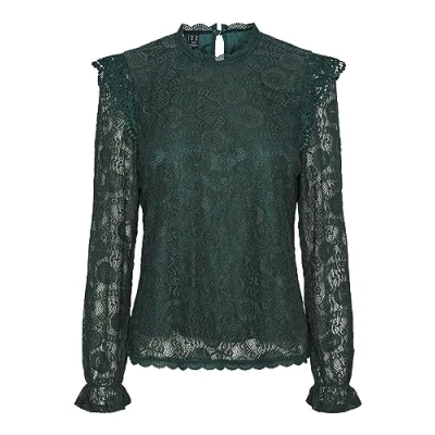 Abbildung von PIECES PCOLLINE LS LACE TOP NOOS BC