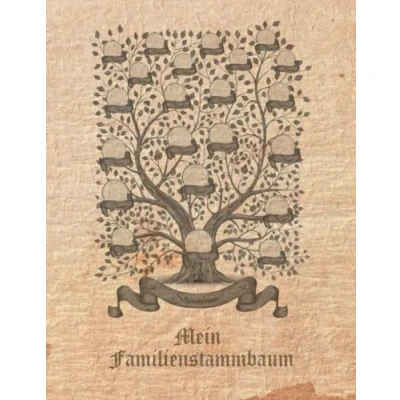 Abbildung von Mein Familienstammbaum: Arbeitsbuch für Hobby Ahnenforschung mehrere Generationen, Familien Stammbaum, Ahnentafel und Familiengeschichte ... &amp; Rechercheprotokolle, Genealogie