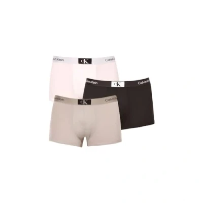 Abbildung von Calvin Klein Underwear Trunk 3 PACK Panties, Herren, Größe: Small, Black, authentic grey, white