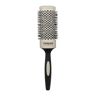 Abbildung von Termix Evolution Soft Ø43 Thermo Rundbürste mit speziellen Borsten für feines Haar. Erhältlich in 8 Durchmessern und im Paketformat.