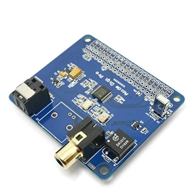 Abbildung von DollaTek HiFi Digi Pro Digitale Soundkarte für Raspberry Pi 4B/3B+/3B/2B Zwei Oszillatoren I2S SPDIF Glasfaser 44,1 &amp; 48 kHz
