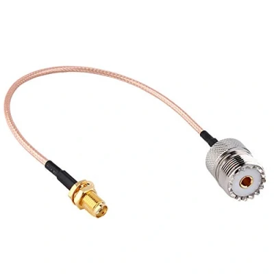 Abbildung von TengKo Handheld Antenne Adapter Kabel SMA Buchse auf UHF SO 239 Buchsen 6&#039;&#039; für Wouxun Baofeng Quasheng Linton verbindet Basis und mobilen Antennen