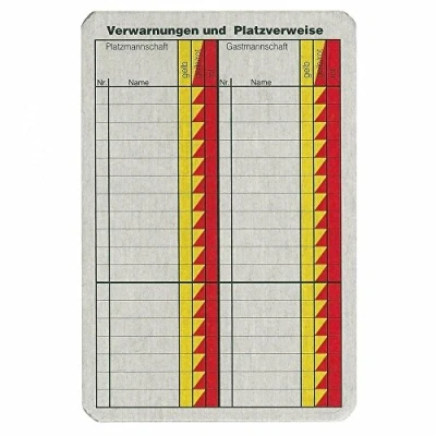 Abbildung von Erima Schiedsrichter Spielnotizkarten Fussball, weiß, One Size, 732301