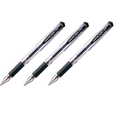 Abbildung von Uni Ball Gel Impact UM 153 Black [Pack of 3] Broad 1.0mm Rollerball