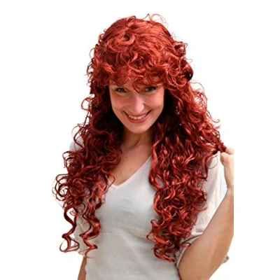 Abbildung von WIG ME UP 9229 350 Perücke rot sehr lang gelocktes Haar