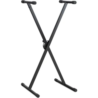 Abbildung von Classic Cantabile X Keyboardständer (höhenverstellbar in 5 Stufen, klappbar, zerlegbar, stabil) schwarz