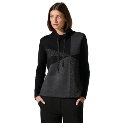 Abbildung von CECIL Damen B303032 High Collar Jacquard, Schwarz, L