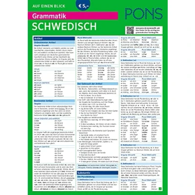 Abbildung von PONS Grammatik Auf einen Blick Schwedisch (PONS Blick)