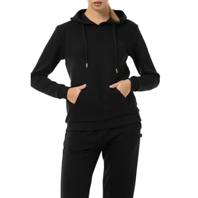 Abbildung von Redbridge Damen Hoodie Bequemer Kapuzenpullover mit Kängurutasche Lässiger Sweatshirt Look für Alltag und Freizeit Indigo M