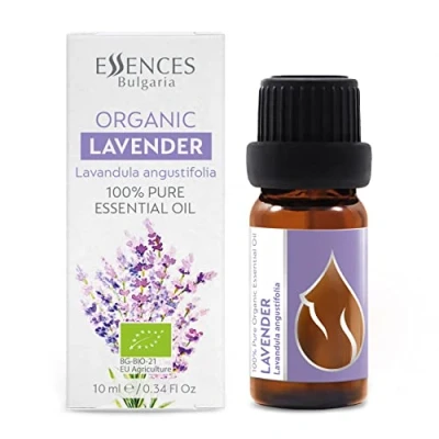 Abbildung von Essences Bulgaria BIO Ätherisches Lavendel Öl 10ml Lavandula angustifolia 100% Naturrein Unverdünnt zertifiziert Spitzenqualität aus Familienbetrieb Ohne Gentechnik Vegan