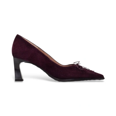 Abbildung von Hispanitas für Damen. HI264951 Bordeauxrote Lederschuhe Paris (36), 3 bis 5 cm, Keine, Party, Kastanienbraun