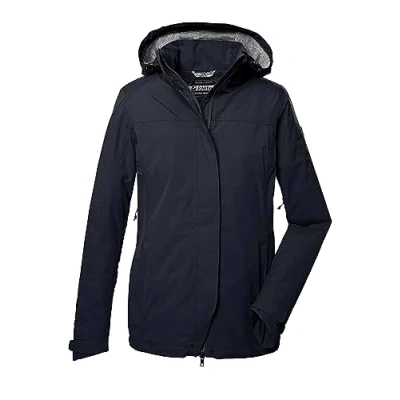Abbildung von killtec Damen Funktionsjacke mit abzippbarer Kapuze/Outdoorjacke ist wasserdicht KOS 11 WMN JCKT, dunkelnavy, 36, 41260 000