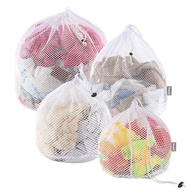 Abbildung von Yoassi 4 Stück Wäschenetz für Waschmaschine Wäschesack Wäschesäcke mit Kordelstopper Große Wäsche Netz Beutel Wäschebeutel Waschmaschine, Wäsche, Unterwäsche, Babywäsche, Socken